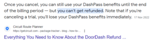 Dashpass doesn't come with a refund policy: why did i get a 9.99 charge from doordash