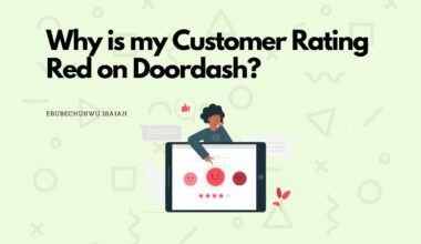 Why is my Customer Rating Red on Doordash?