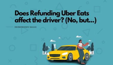 Does Refunding Uber Eats affect the driver? (No, but...)